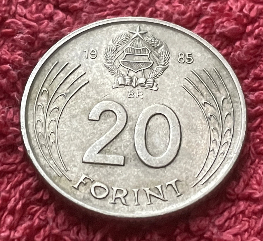 20 Forint 1985 | Ungarn | György Dózsa | Volksrepublik | Kupfer-Nickel Münze | schön