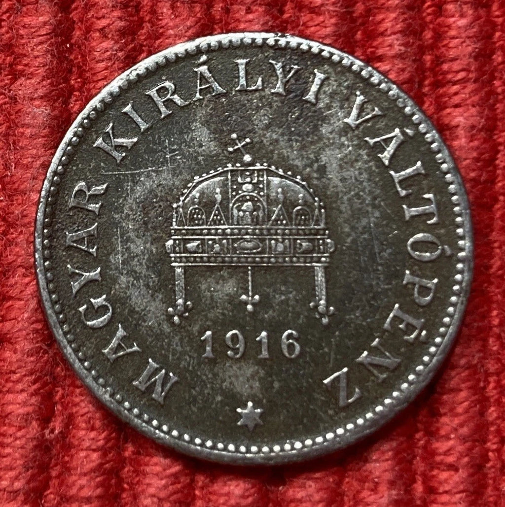 20 Fillér 1916 | Österreich-Ungarn | Karl IV. (Károly IV.) | Eisen Münze | sehr schön
