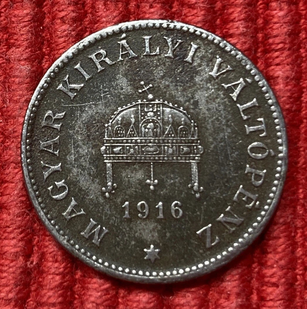 20 Fillér 1916 | Österreich-Ungarn | Karl IV. (Károly IV.) | Eisen Münze | sehr schön