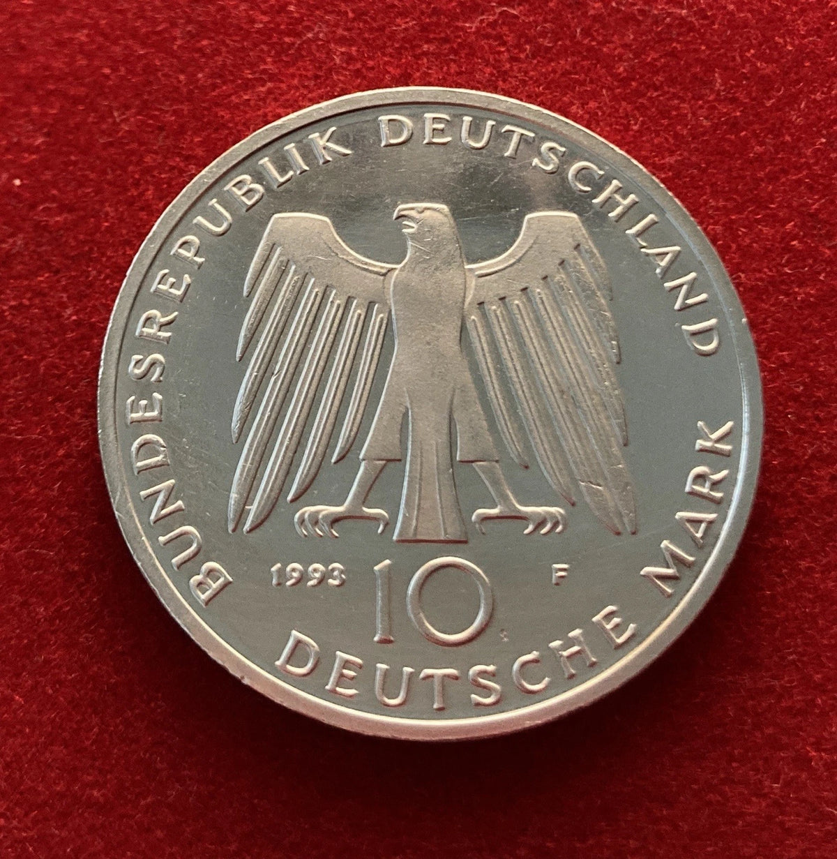 10 Deutsche Mark 1993 F | Bundesrepublik Deutschland | 1000 Jahre Potsdam | 625er Silbermünze | vorzüglich