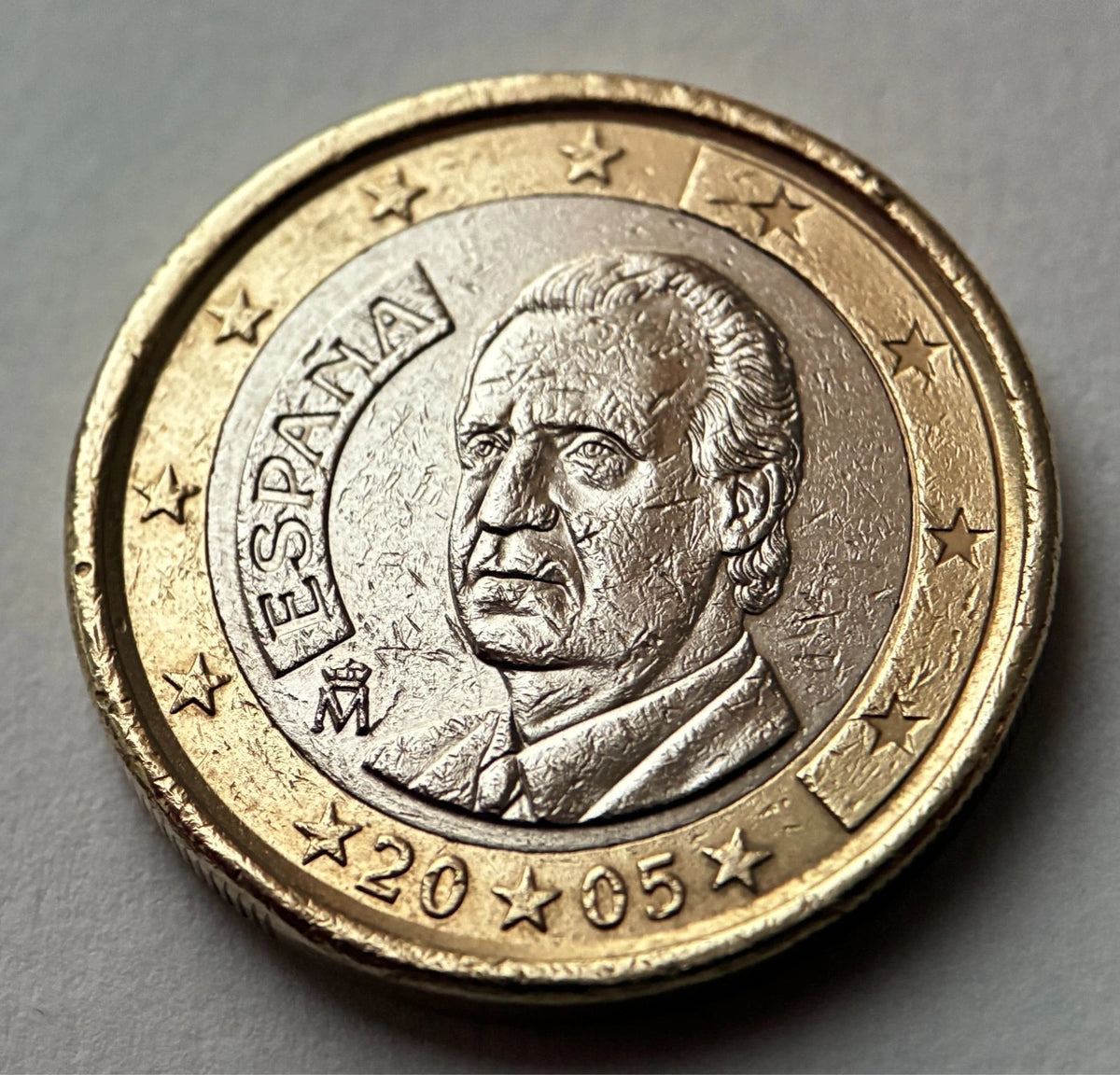 1 Euro 2005 | Spanien | König Juan Carlos I. | Bi-Metall Münze