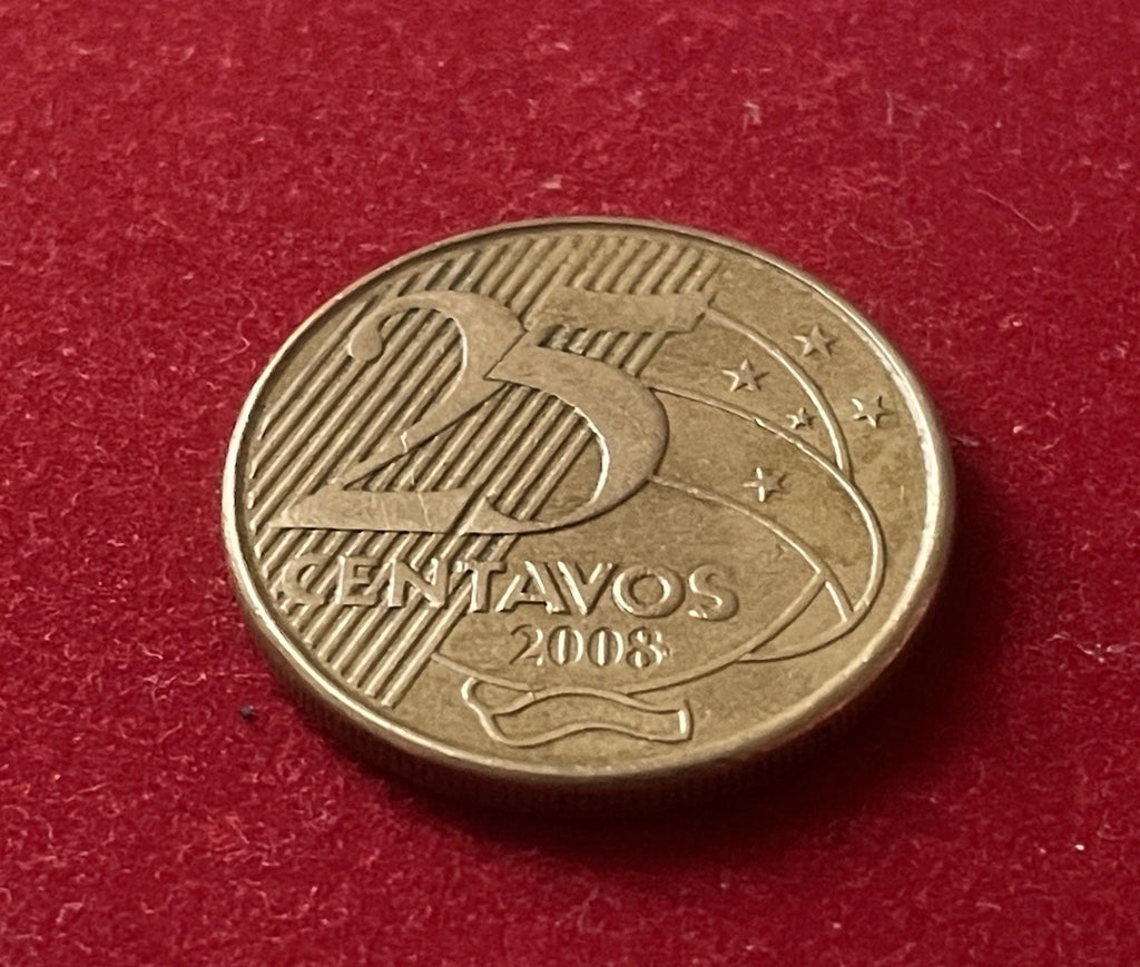 25 Centavos 2008 | Brasilien | Deodoro da Fonseca | Münze aus Vermessingtem Stahl | schön