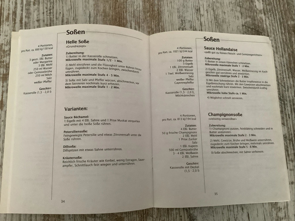 Mikrowellen Kochbuch – Für LUNIK Mikrowellengeräte / Rezepte & Anleitungen / Sehr guter Zustand