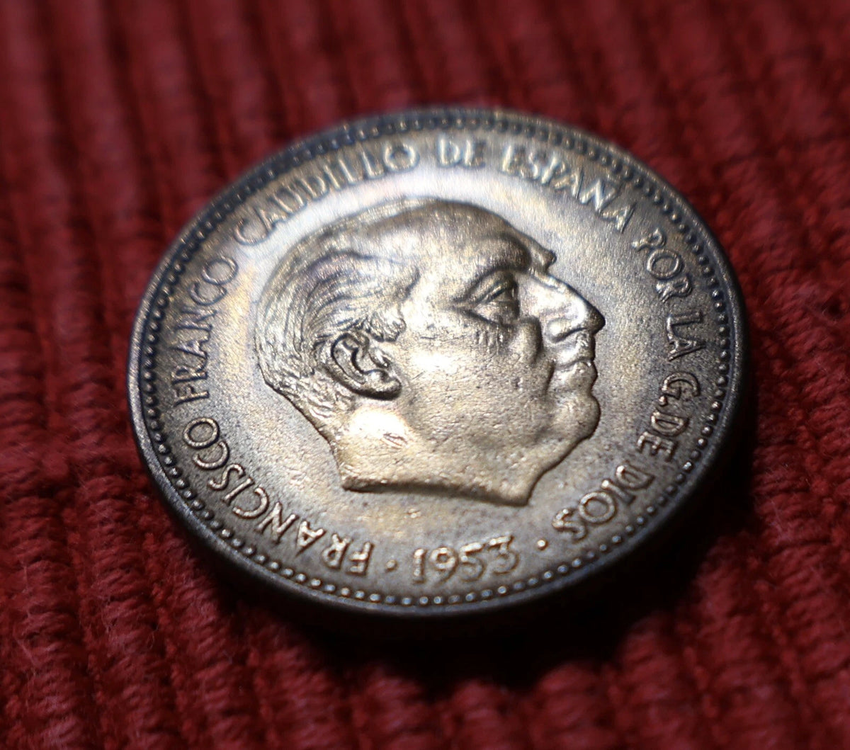 2,50 Pesetas 1953 *54 Spanien – Francisco Franco – Vorzüglicher Zustand / Selten