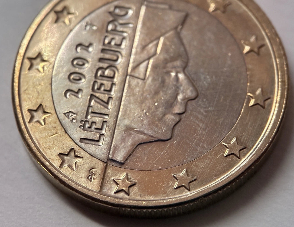1 Euro 2002 | Luxemburg | Großherzog Henri | LËTZEBUERG | Bi-Metall Münze
