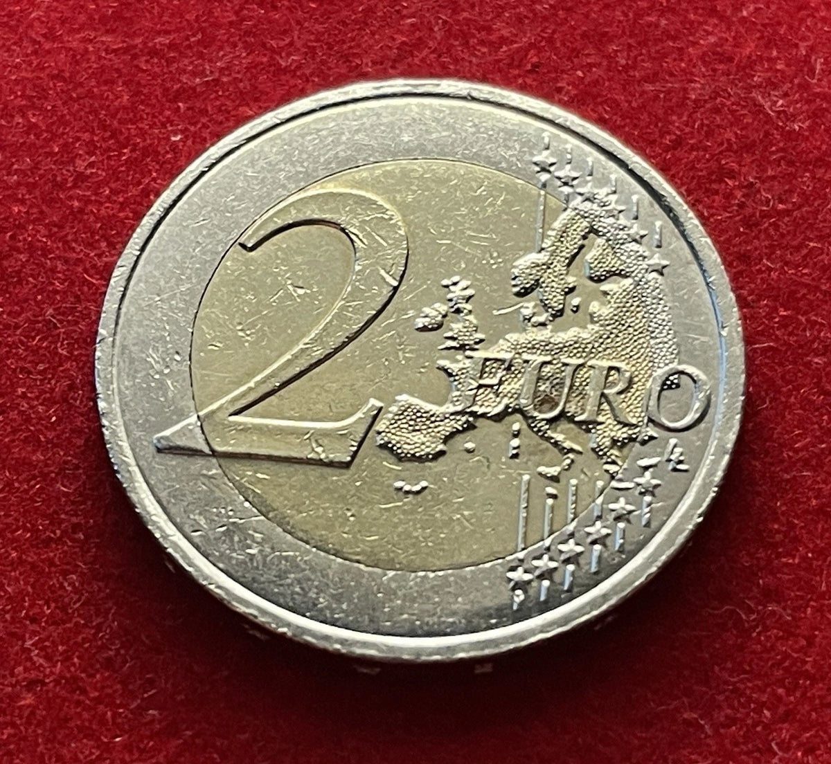 2 Euro 2012 | Frankreich | 10 Jahre Einführung des Euro | Bi-Metall Gedenkmünze | schön