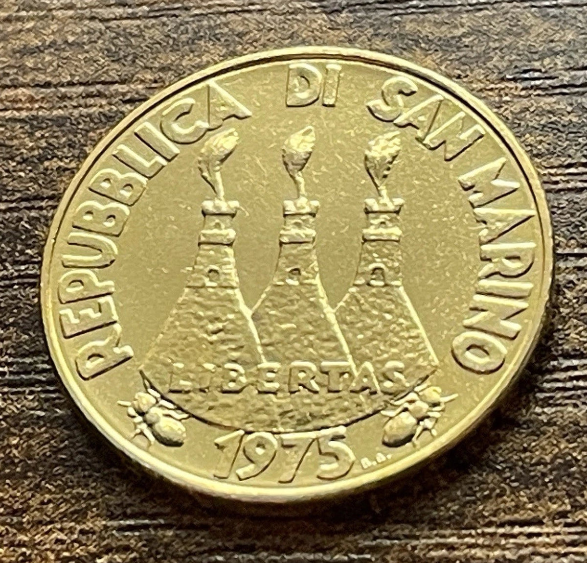 20 Lire 1975 | San Marino | Tierliebe | Aluminiumbronze Münze | schön