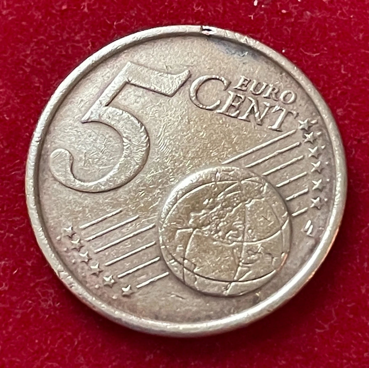 5 Cent 2002 | Italien | Kolosseum in Rom | Münze aus Verkupfertem Stahl | schön