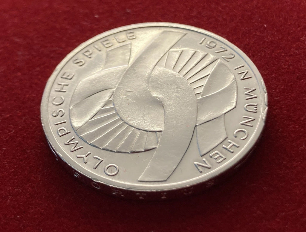 10 Deutsche Mark 1972 G | BRD | Olympische Spiele München | 625er Silber Münze | vorzüglich