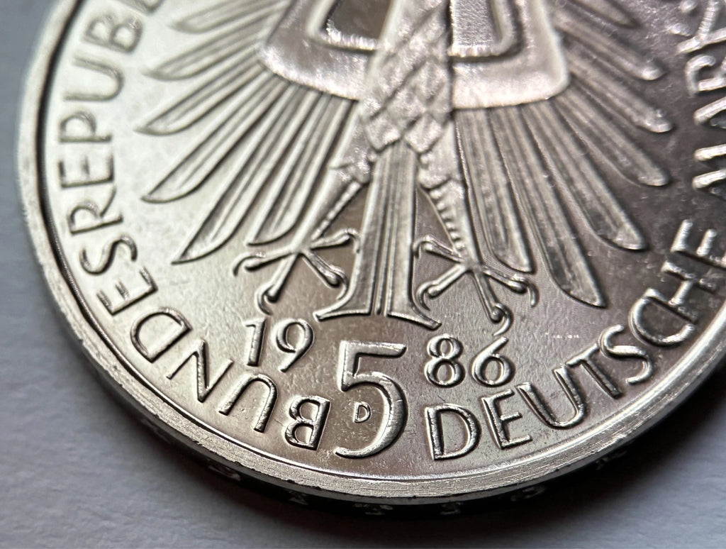 5 DM 1986 D | BRD | 600 Jahre Universität Heidelberg Gedenkmünze