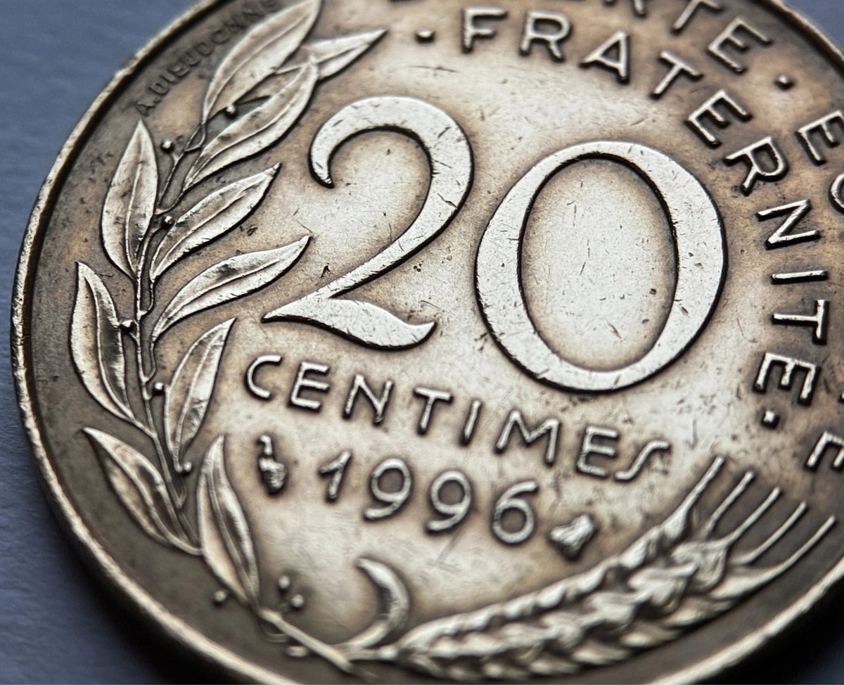 20 Centimes 1996 | Frankreich | Marianne | Aluminiumbronze Münze | schön