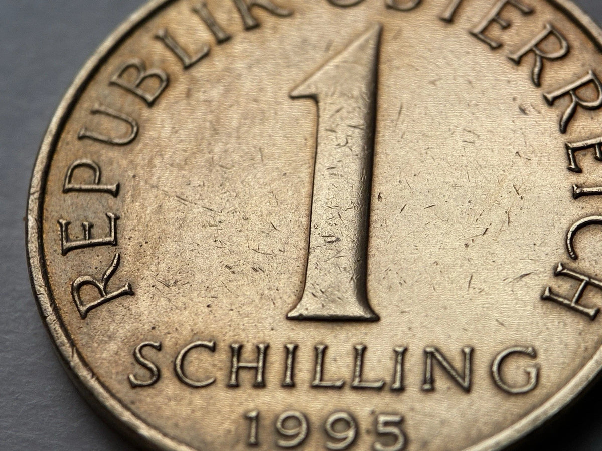 1 Schilling 1995 | Österreich | Edelweiß | Alpenblume | Aluminiumbronze Münze | sehr schön