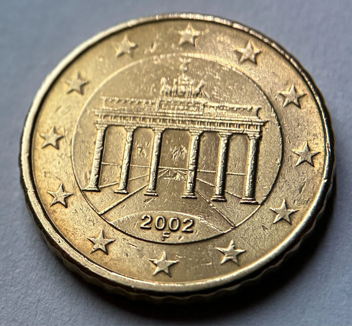 10 Cent 2002 F | Deutschland | Brandenburger Tor | Nordisches Gold Münze