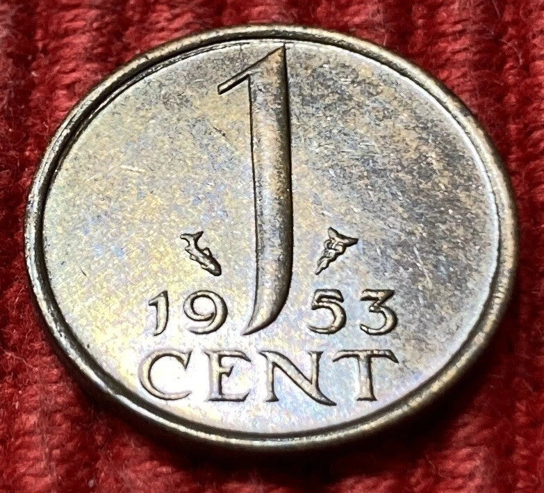 1 Cent 1953 | Niederlande | Juliana Koningin der Nederlanden | Bronze | Sehr guter Zustand