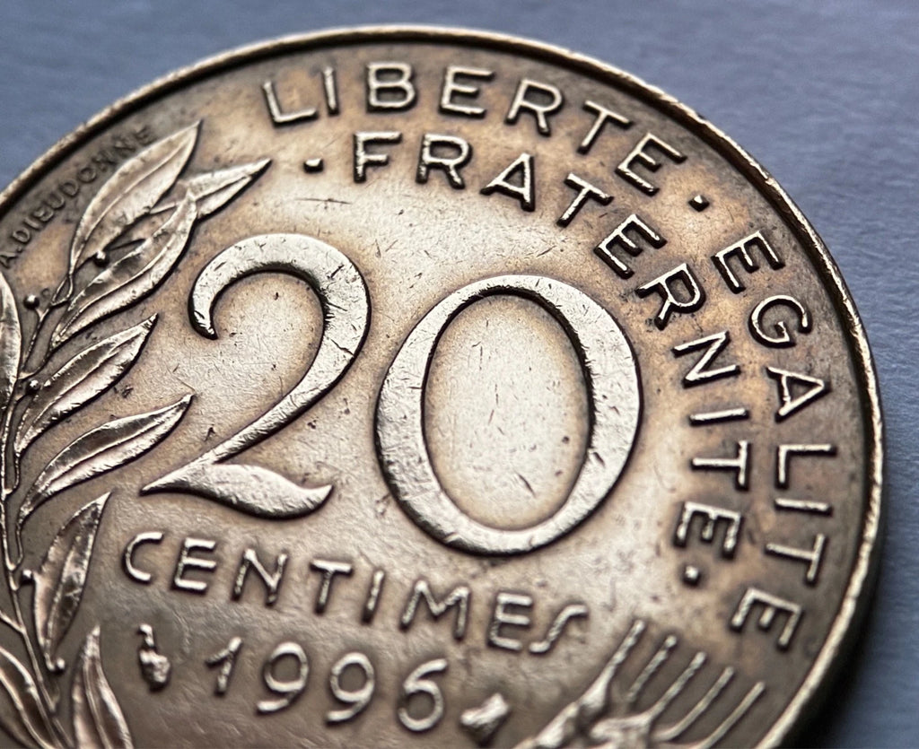 20 Centimes 1996 | Frankreich | Marianne | Aluminiumbronze Münze | schön