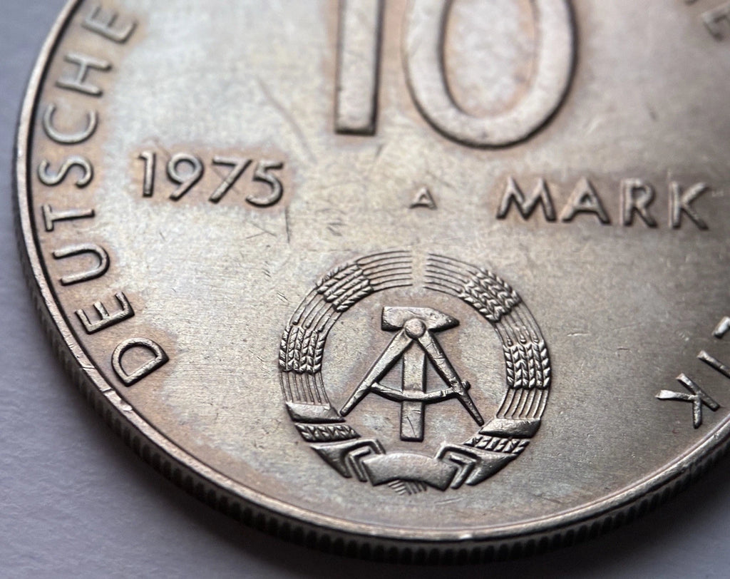 10 Mark 1975 A | Deutsche Demokratische Republik (DDR) | 20 Jahre Warschauer Vertrag | Kupfer-Zink-Nickel | Gedenkmünze | sehr schön