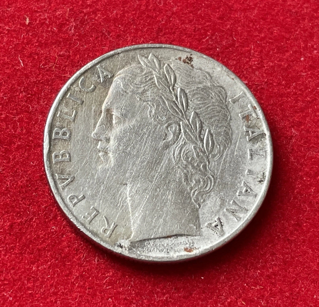 100 Lire 1956 | Italien | Minerva & Olivenbaum | Edelstahl Münze
