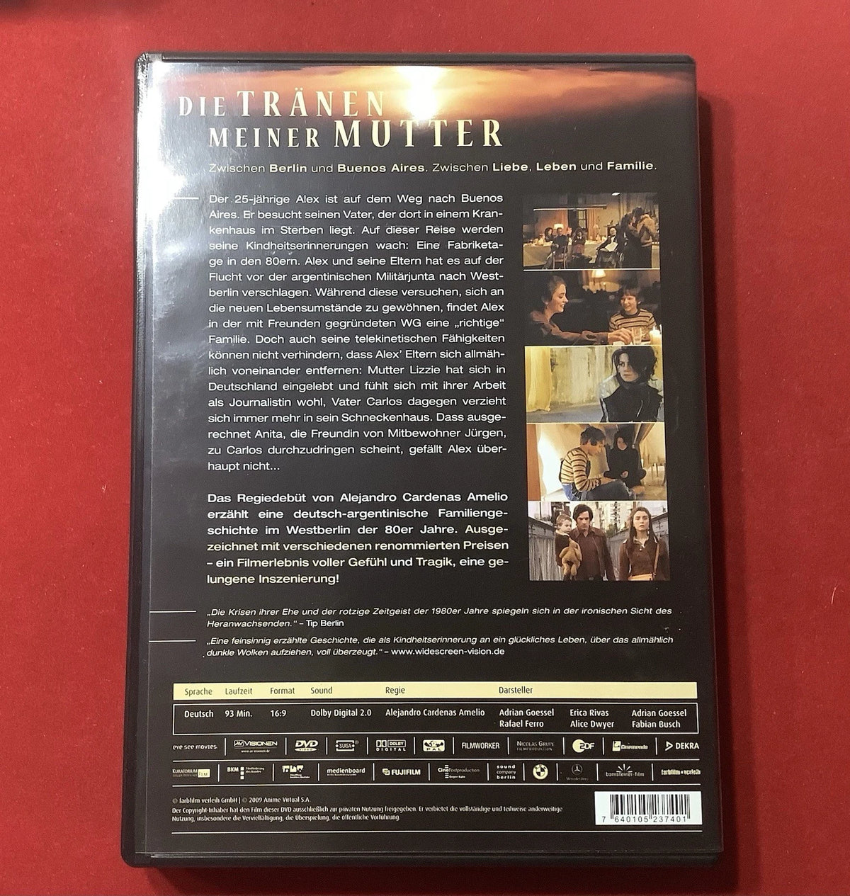 DVD: Die Tränen meiner Mutter – Ein Film von Alejandro Cardenas Amelio | Drama | Zustand gut