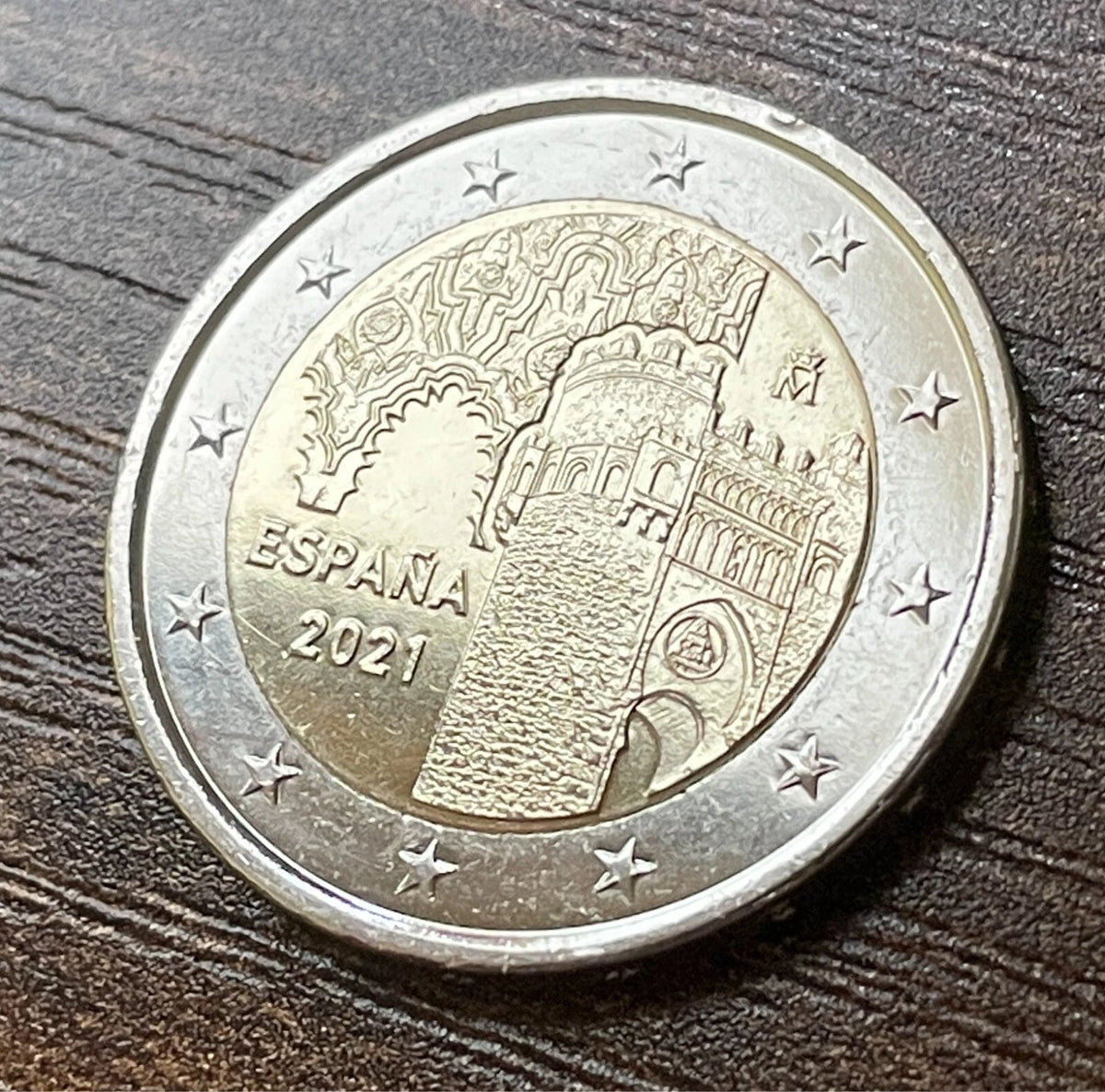 2 Euro 2021 | Spanien | Historische Stadt Toledo | UNESCO Welterbe | Bi-Metall Gedenkmünze | schön