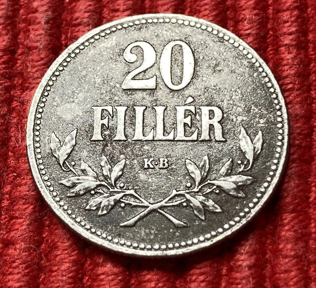 20 Fillér 1916 | Österreich-Ungarn | Karl IV. (Károly IV.) | Eisen Münze | sehr schön