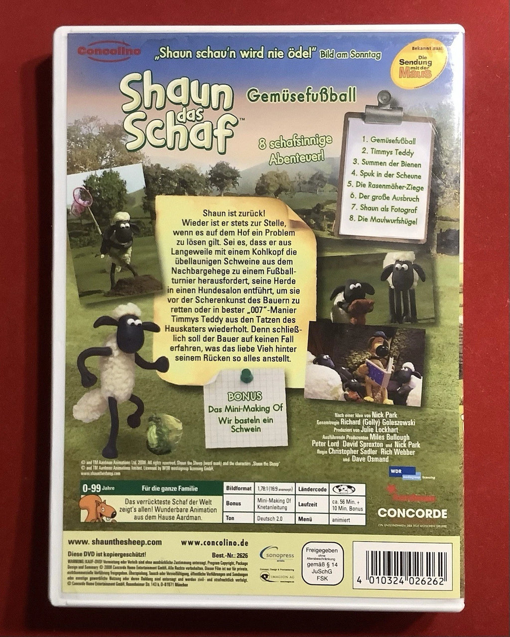DVD - Shaun Das Schaf - Gemüsefußball
