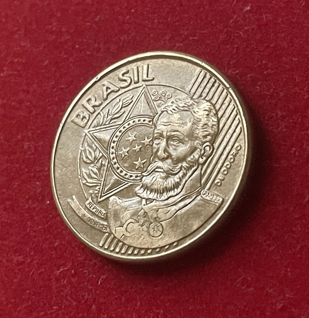 25 Centavos 2008 | Brasilien | Deodoro da Fonseca | Münze aus Vermessingtem Stahl | schön