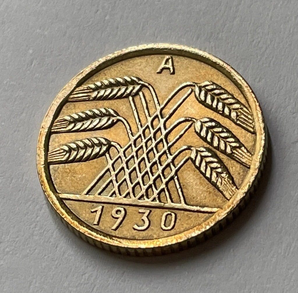 5 Reichspfennig 1930 A | Deutsches Reich | Weimarer Republik | Aluminiumbronze Münze | vorzüglich