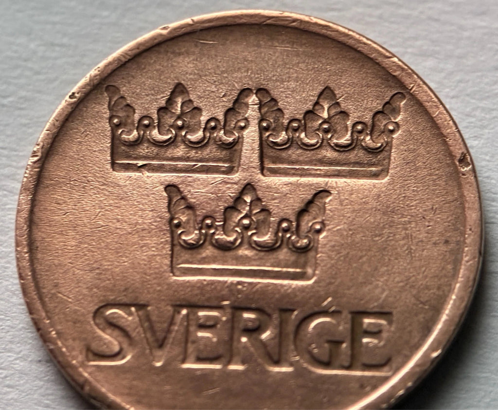 5 Öre 1973 | Schweden | Gustaf VI. Adolf | Bronze | Skandinavische Münze | schön