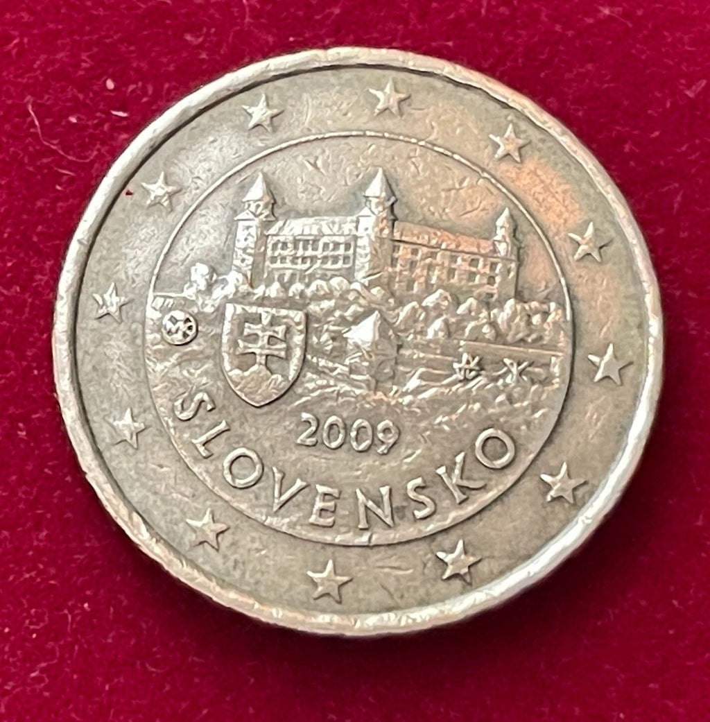 10 Cent 2009 | Slowakei | Burg Bratislava | Nordisches Gold Münze