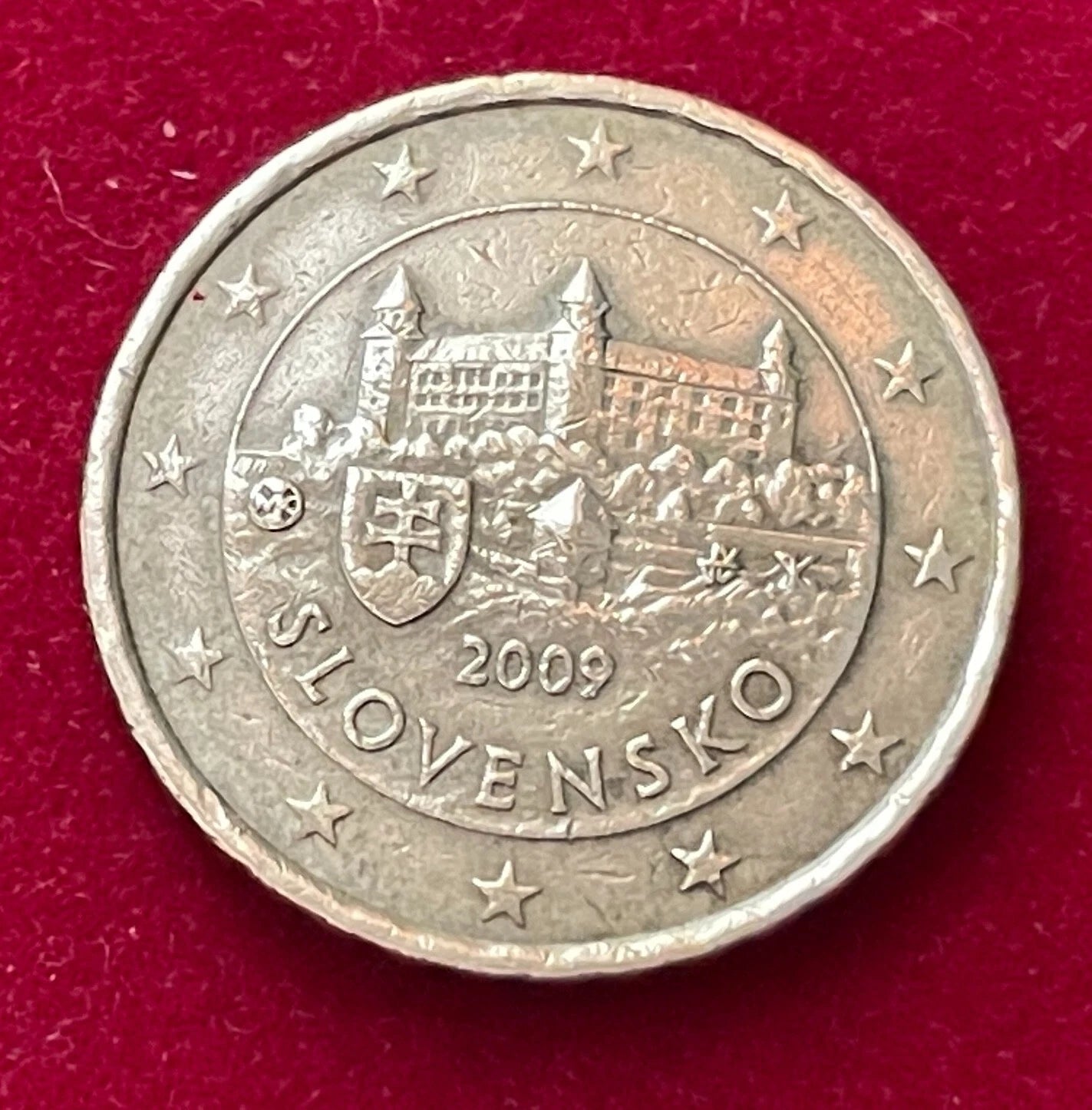 10 Cent 2009 | Slowakei | Burg Bratislava | Nordisches Gold Münze