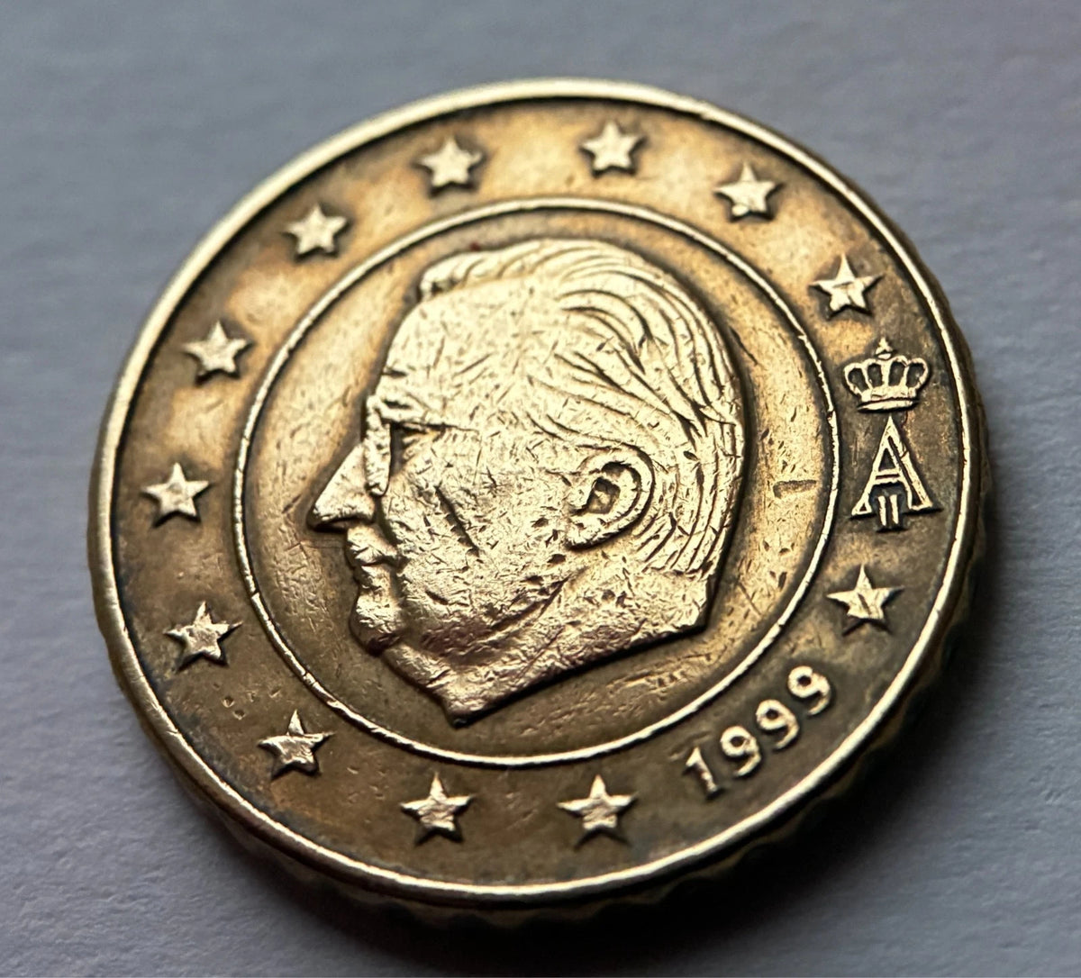 10 Cent 1999 | Belgien | König Albert II. | Nordisches Gold Münze