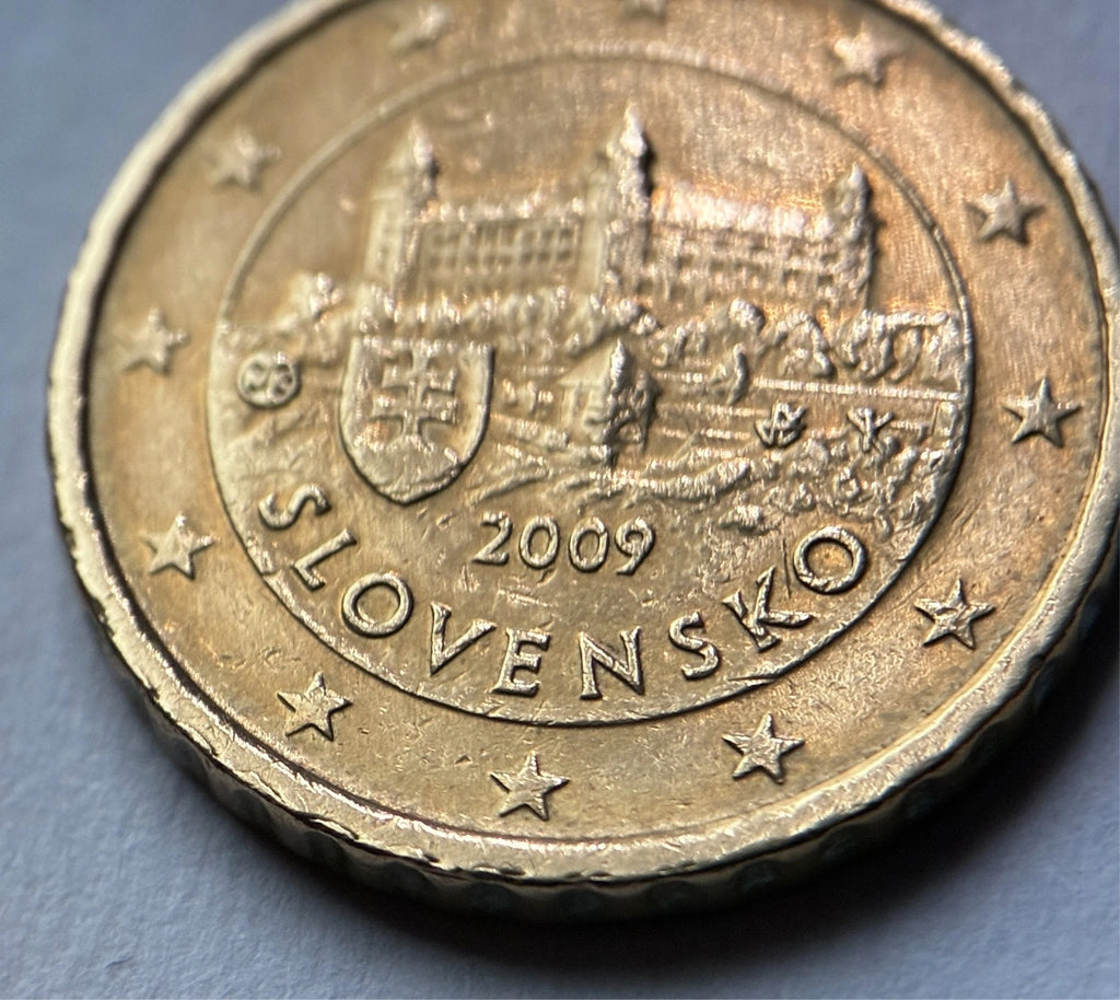 10 Cent 2009 | Slowakei | Burg Bratislava | SLOVENSKO | Nordisches Gold Münze