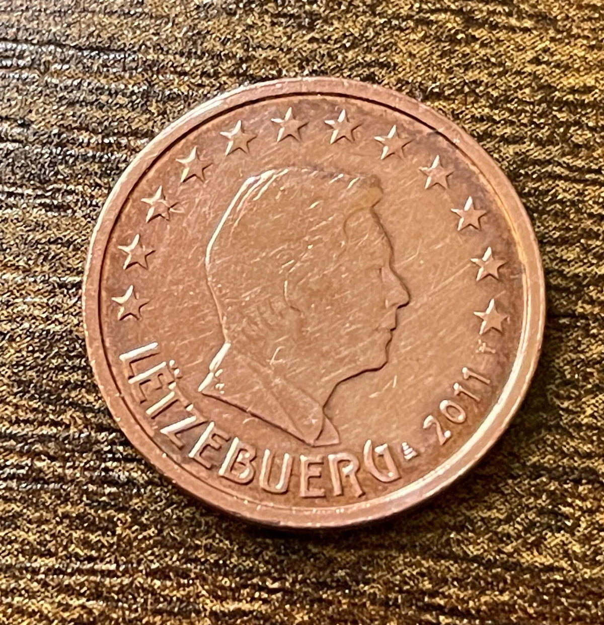2 Cent 2011 | Luxemburg | Großherzog Henri | LËTZEBUERG | Verkupferter Stahl Münze