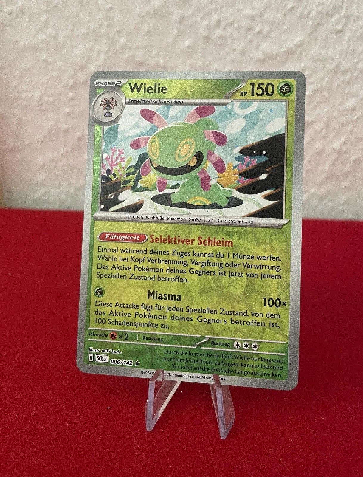 Wielie 006/142 – Karmesin & Purpur: Stellarkrone (Reverse Holo / Einzelkarte)
