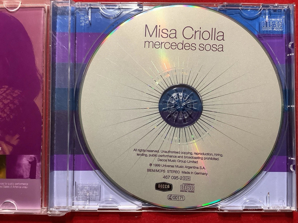 Mercedes Sosa – Misa Criolla / Navidad Nuestra (CD, Album, Decca) / Klassische Musik / Sehr guter Zustand