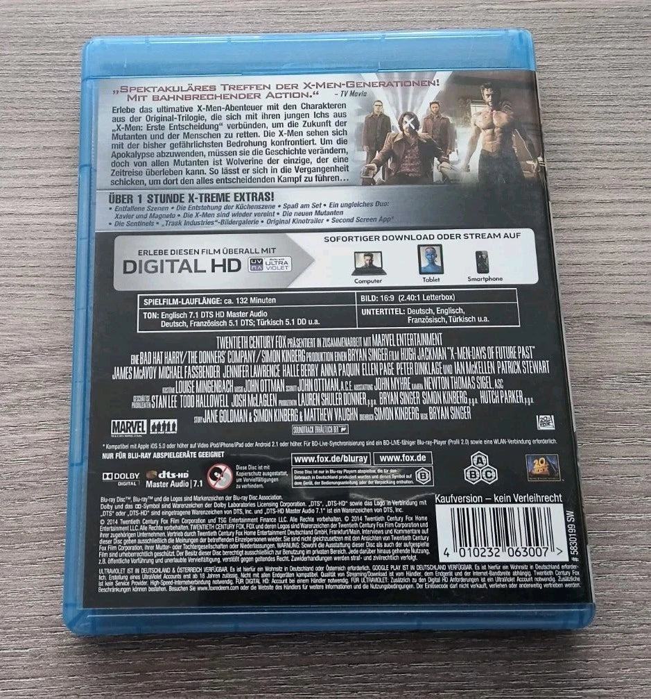 Blu-ray | X-Men: Zukunft Ist Vergangenheit | mit Hugh Jackman
