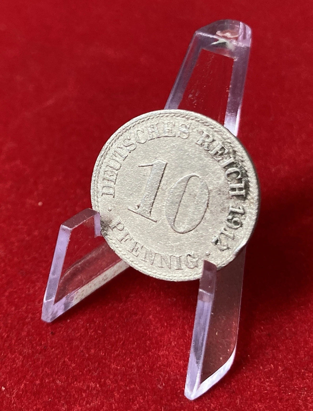 10 Pfennig 1912 A | Deutsches Reich | gekrönter deutscher Reichsadler | Kupfer-Nickel Münze