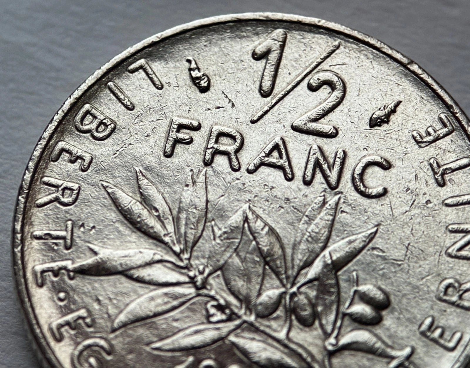 1/2 Franc 1984 | Frankreich | La Semeuse | Nickel-Münze | sehr schön