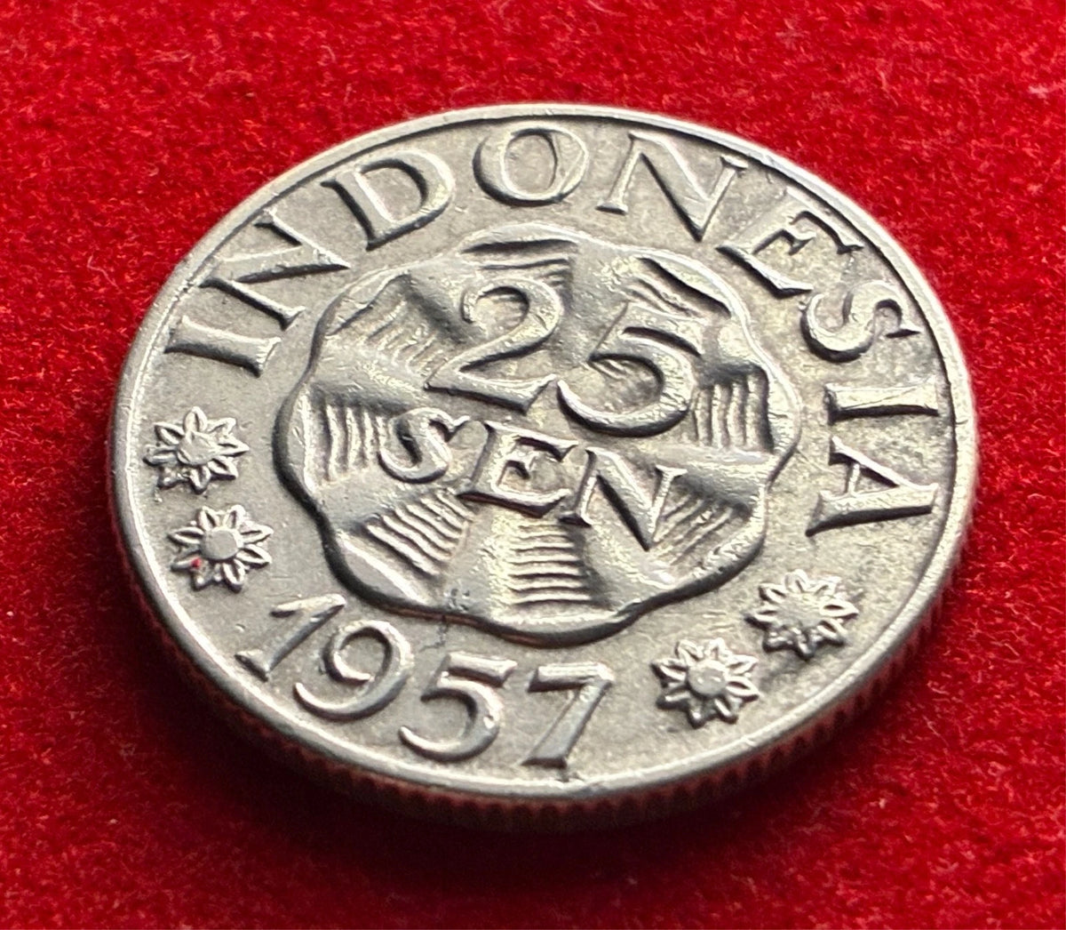 25 Sen 1957 | Indonesien | Garuda Pancasila | Aluminium Münze | vorzüglich