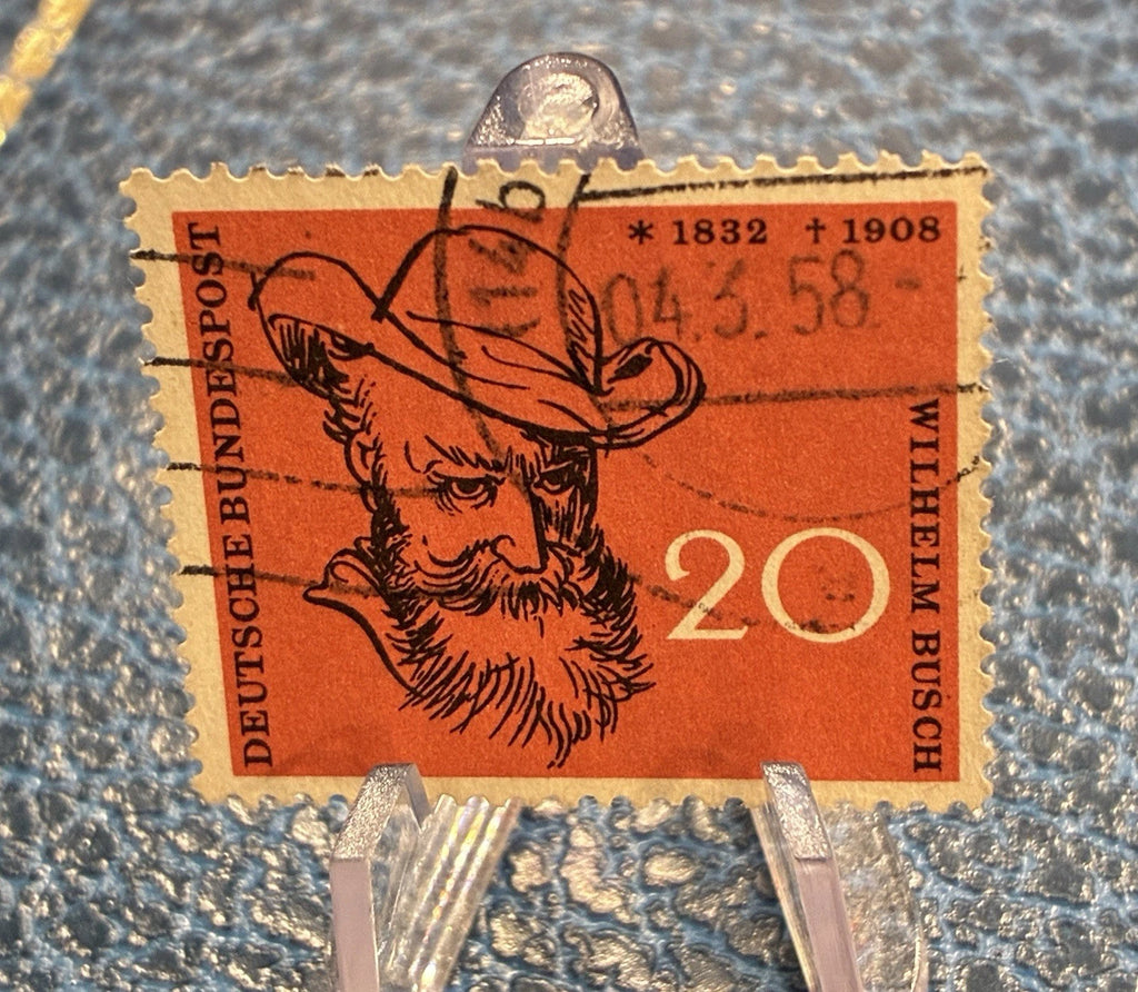 Deutsche Bundespost 1958 | 20 Pfennig | Wilhelm Busch | gestempelt | Briefmarke