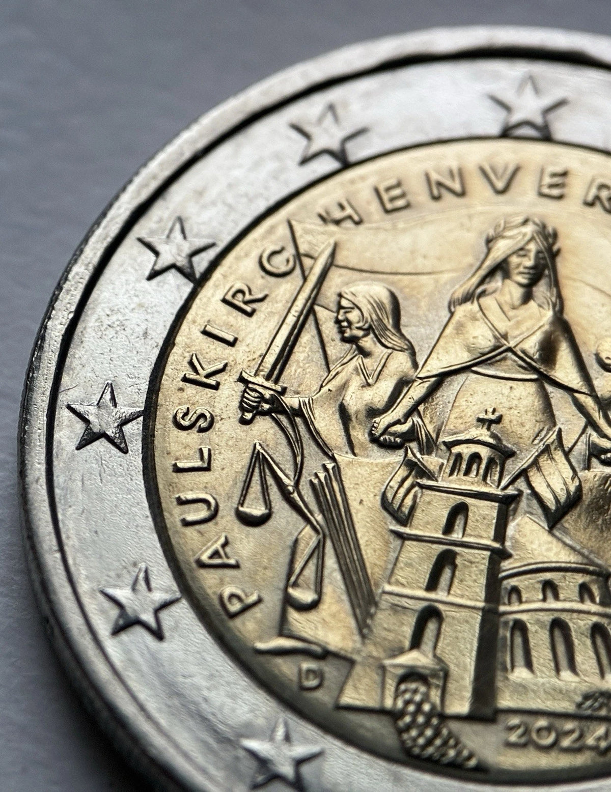 2 Euros Allemagne 2024 F - Paulskirche 175 ans de la Constitution de la Paulskirche