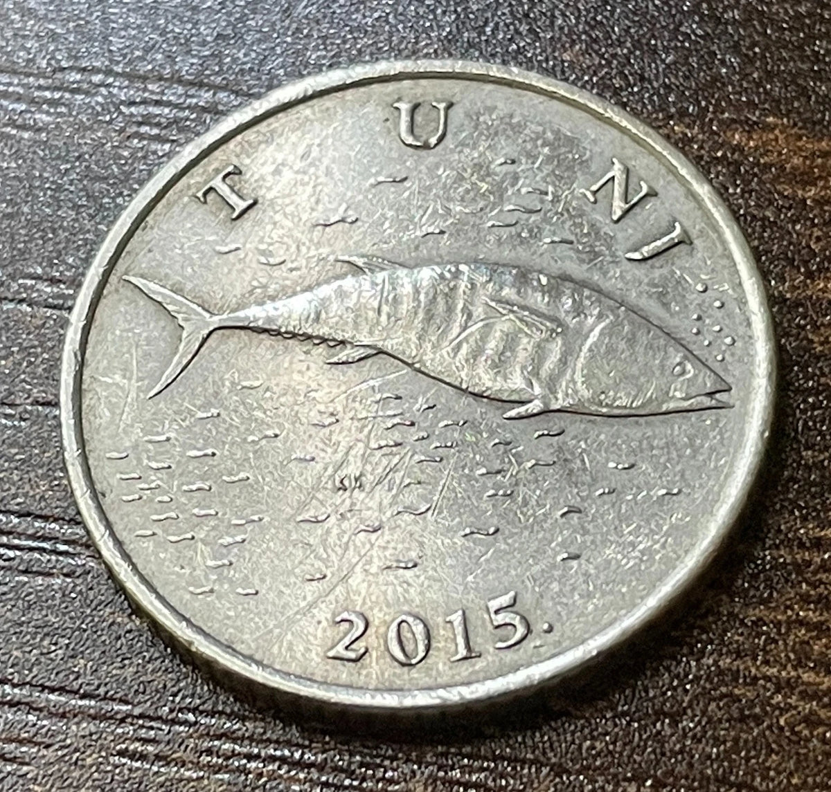 2 Kune 2015 | Kroatien | Marder & Thunfisch | Münze aus Kupfer-Zink-Nickel | schön