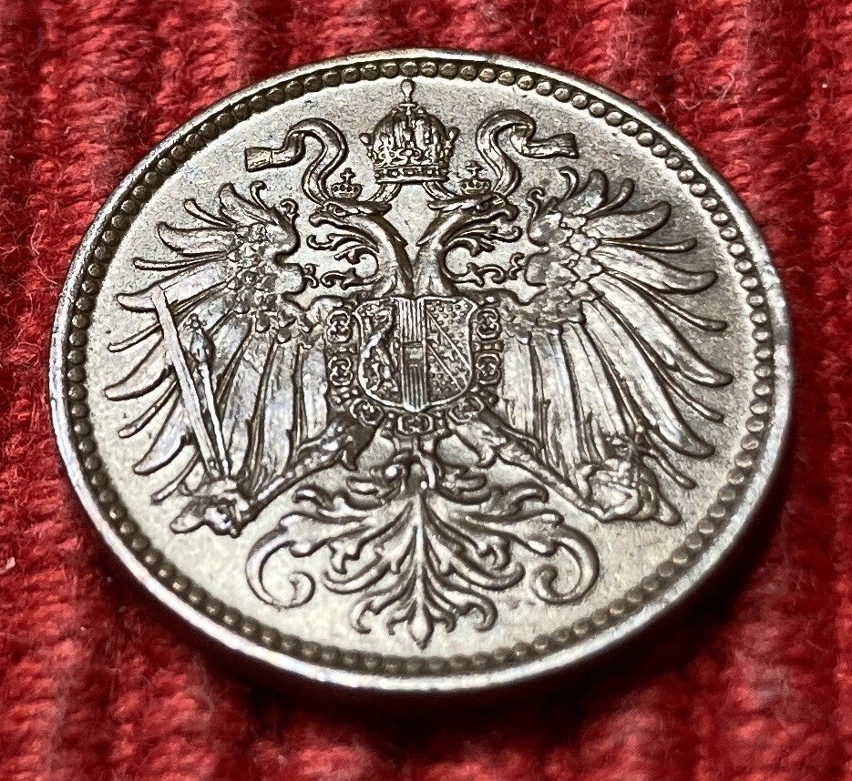2 Heller 1896 | Österreich | Habsburgischer Doppeladler | Bronze | Kursmünze | schön