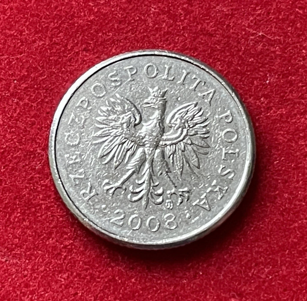 20 Groszy 2008 | Polen | Polnischer Zloty | Kupfer-Nickel Münze | schön
