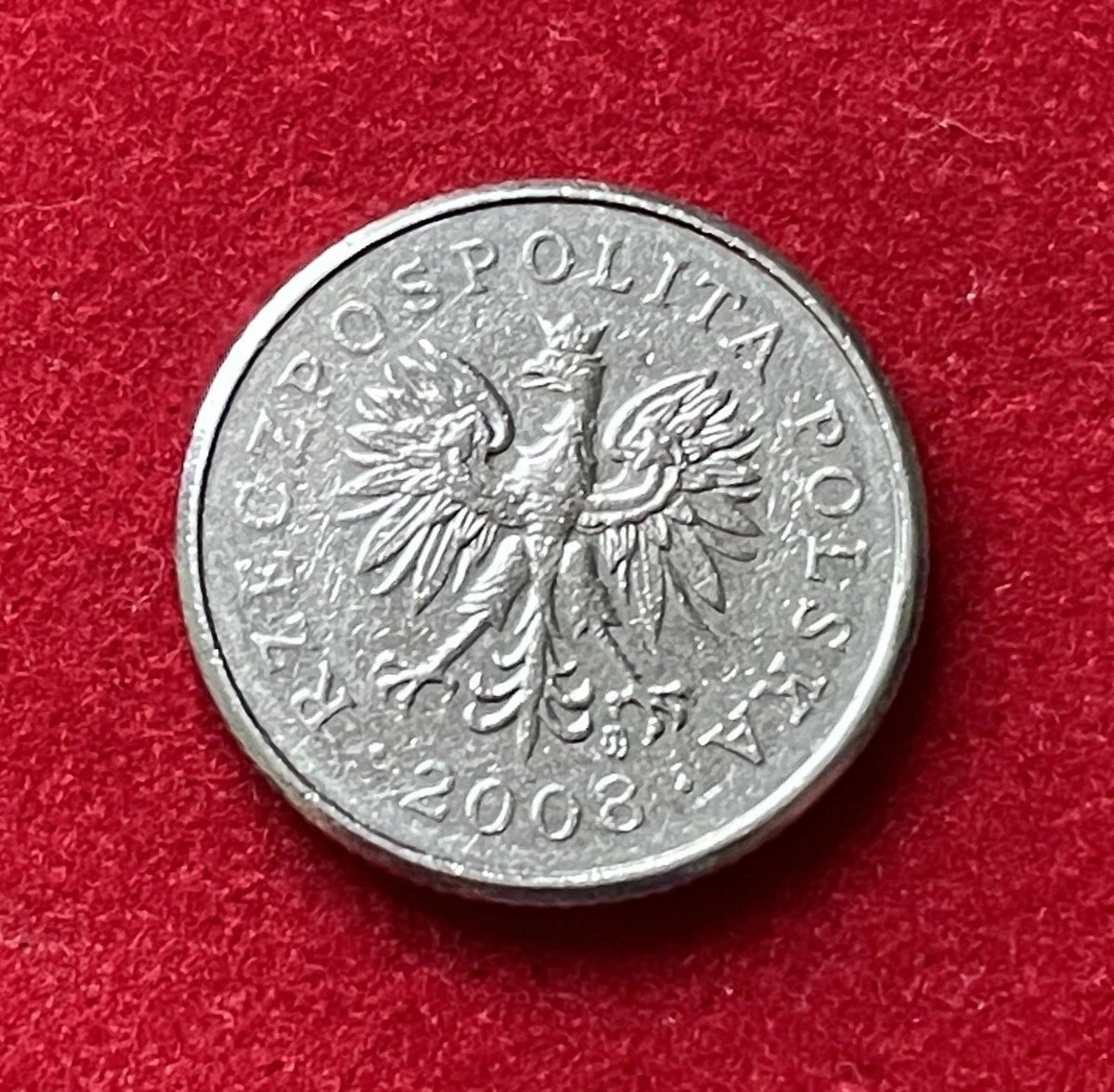 20 Groszy 2008 | Polen | Polnischer Zloty | Kupfer-Nickel Münze | schön