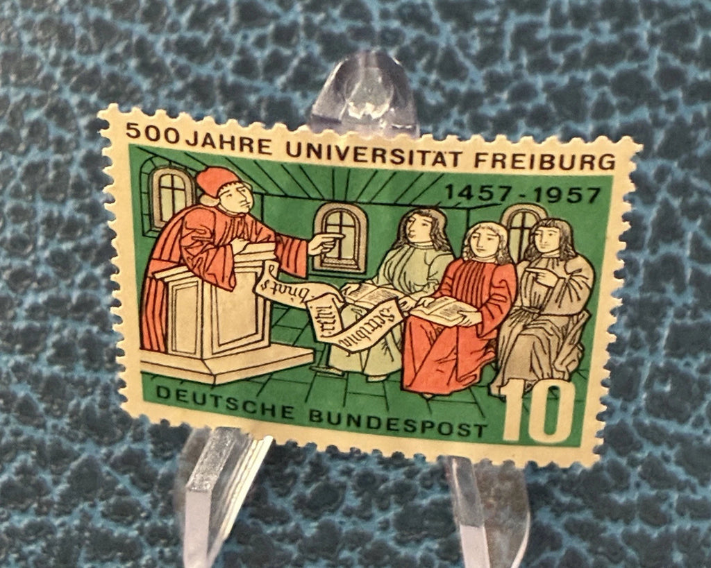 DEUTSCHE BUNDESPOST 10 Pf. 500 Jahre Uni Freiburg 1457-1957 Sondermarke