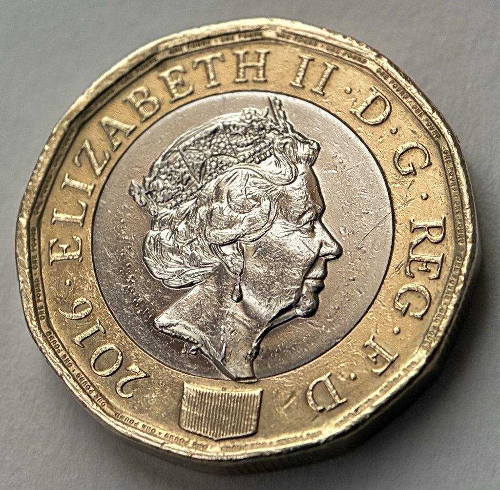 1 Pfund 2016 – Königin Elizabeth II. – Großbritannien – Seltene Fehlprägung / Rarität