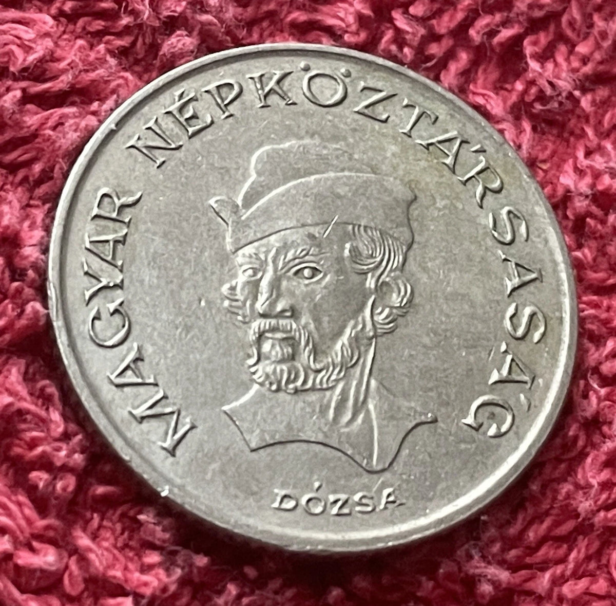 20 Forint 1985 | Ungarn | György Dózsa | Volksrepublik | Kupfer-Nickel Münze | schön