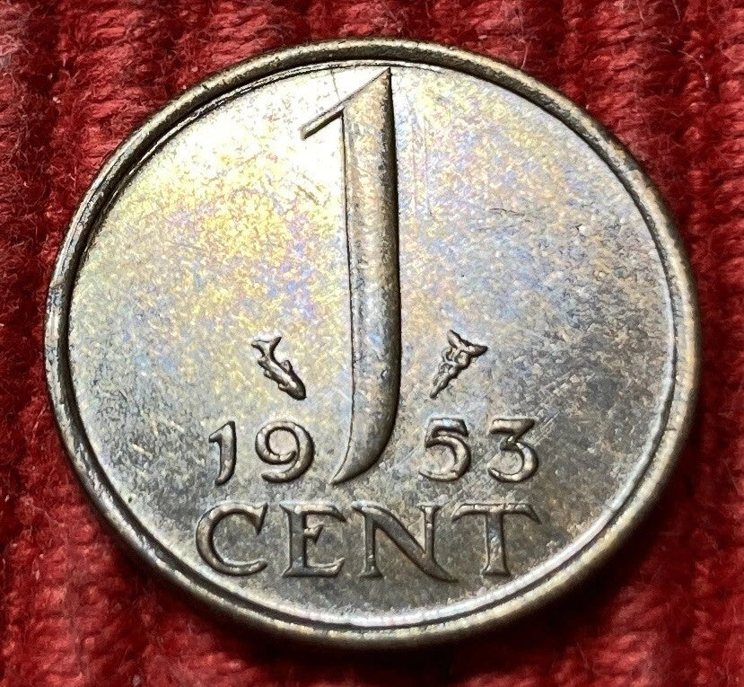 1 Cent 1953 | Niederlande | Juliana Koningin der Nederlanden | Bronze | Sehr guter Zustand