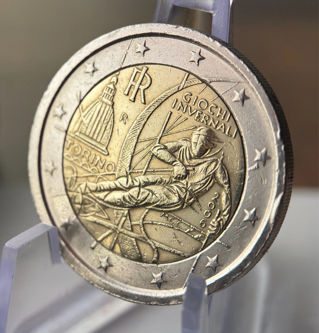 2 Euro 2006 | Italien | XX. Olympische Winterspiele Turin | Bi-Metall Münze | schön